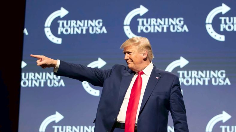 Trump dominates 2024 GOP presidential nomination straw poll at TPUSA summit